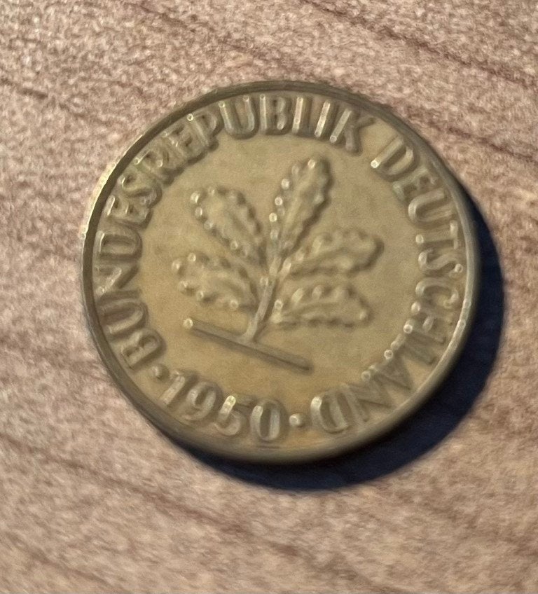 10 Pfennig allemands, 1950 pièces allemandes, Enlèvement ou Envoi