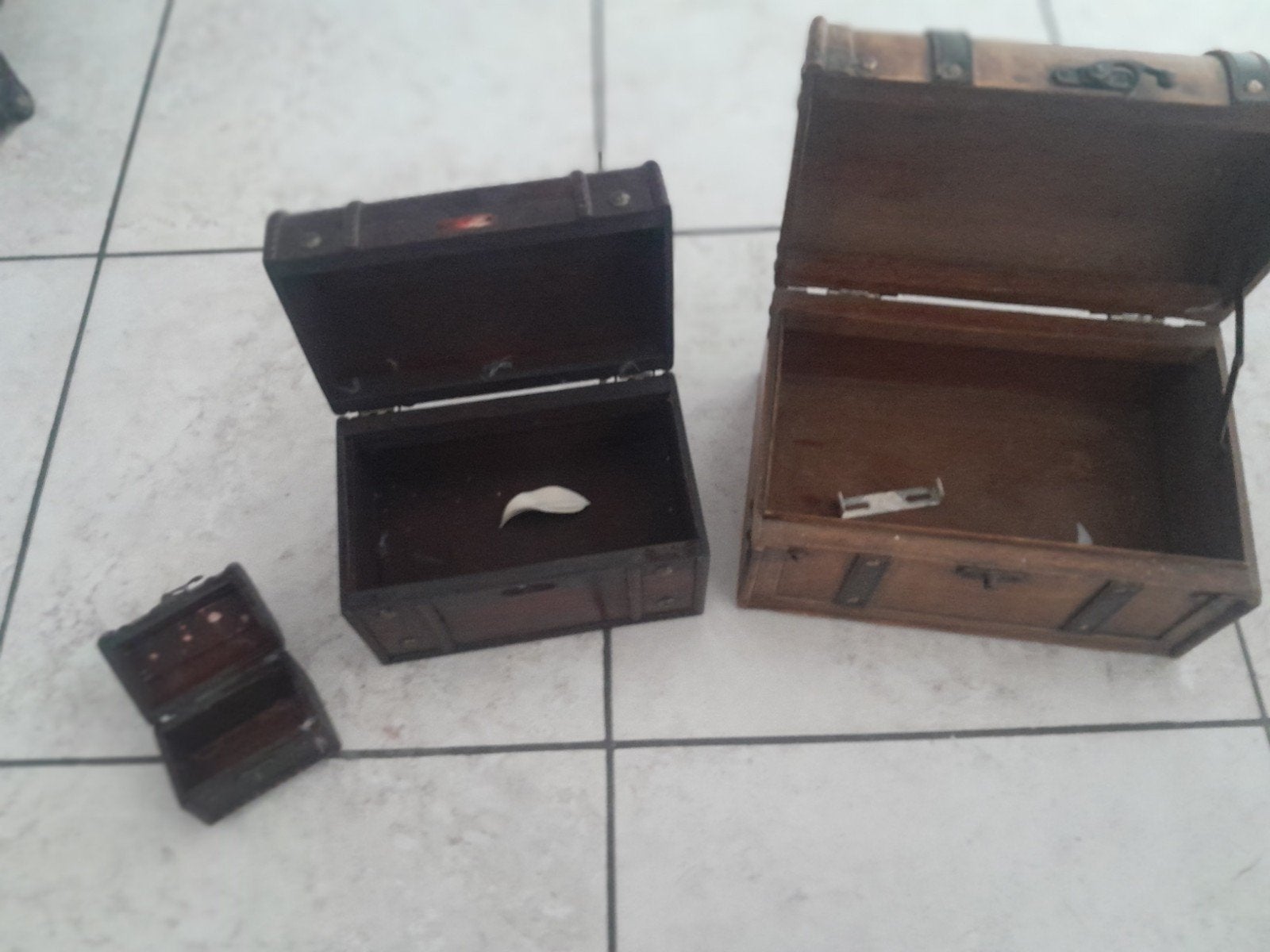3 oude kistjes, Huis en Inrichting, Woonaccessoires | Kisten, Ophalen