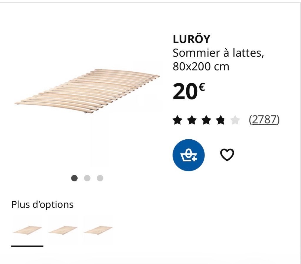 Sommier, Enlèvement, Neuf, Sommier