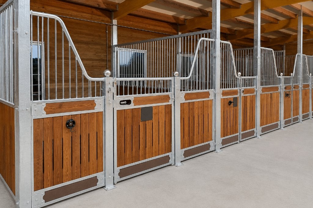 Binnenboxen voor paarden kopen & Paardenboxen | Stalfronten, Élevage