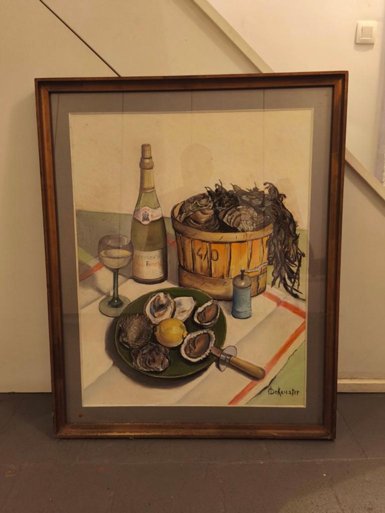 Tableau (pastel) nature morte, Enlèvement
