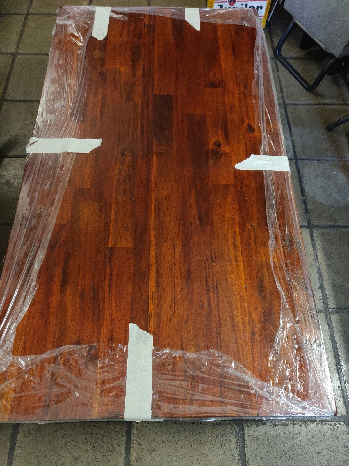 Salontafel massief hout, 100 à 150 cm, Enlèvement, Utilisé, 50 à 100 cm
