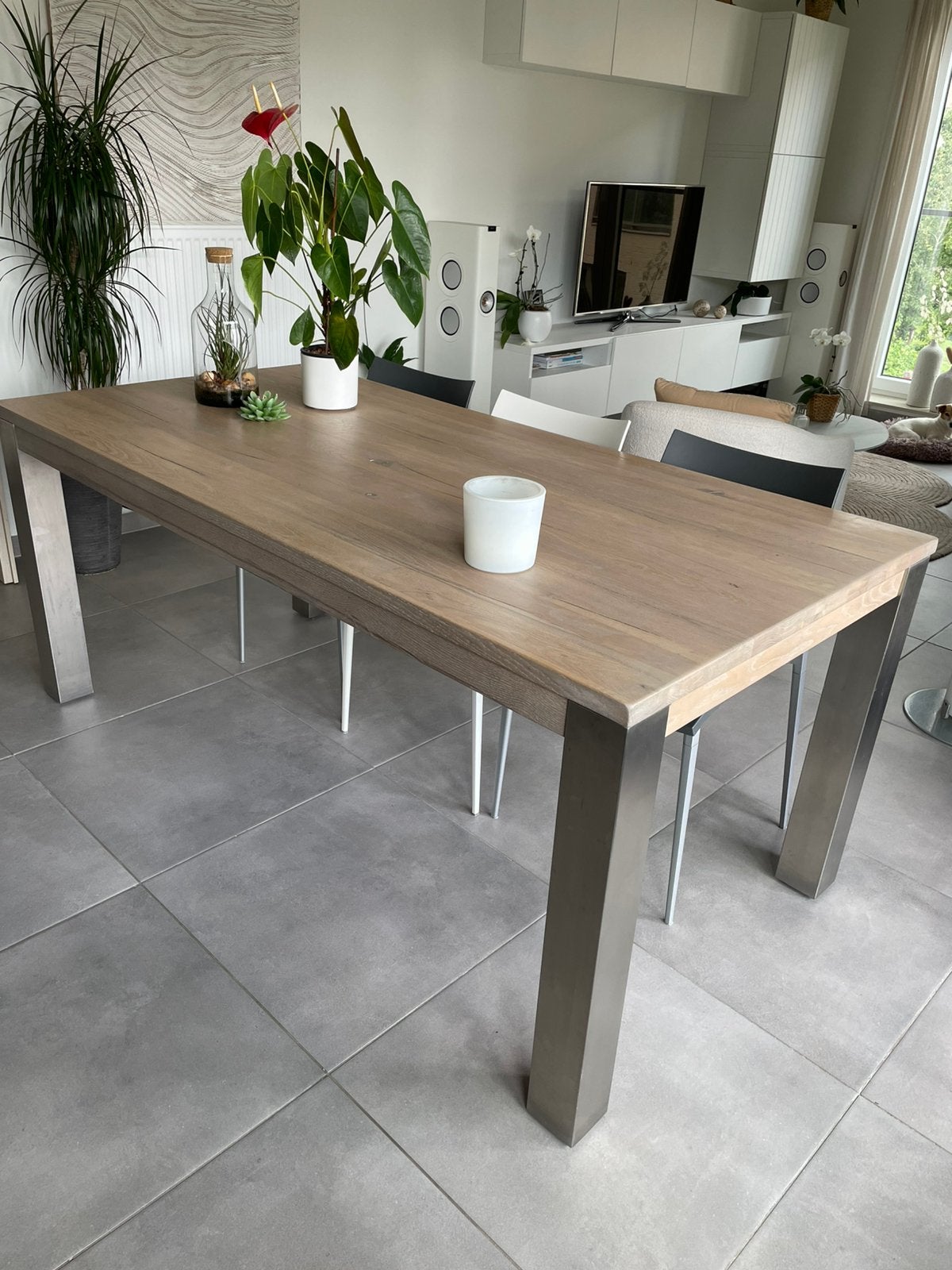 Table à manger, Maison & Meubles, 150 à 200 cm, Cinq personnes ou plus, Comme neuf, Enlèvement