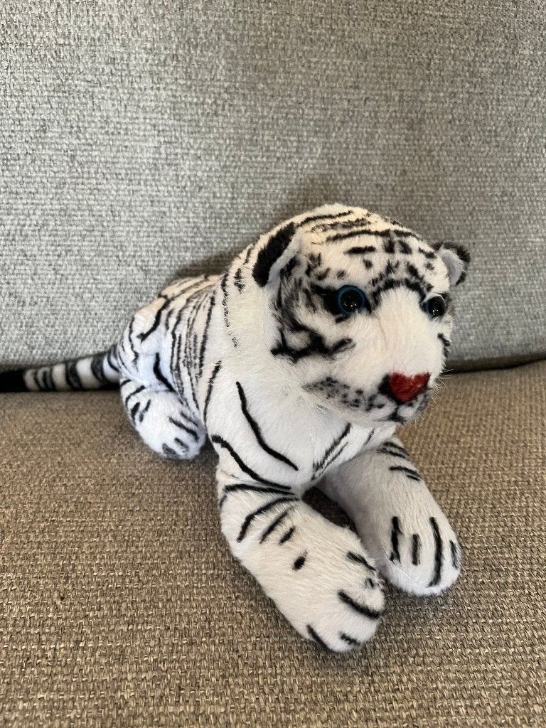 Knuffel/pluche witte tijger klein, Kinderen en Baby's, Speelgoed | Knuffels en Pluche, Ophalen of Verzenden, Zo goed als nieuw