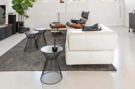 Witte zetel op te halen, Huis en Inrichting, Ophalen, Gebruikt, Driepersoons, Modern