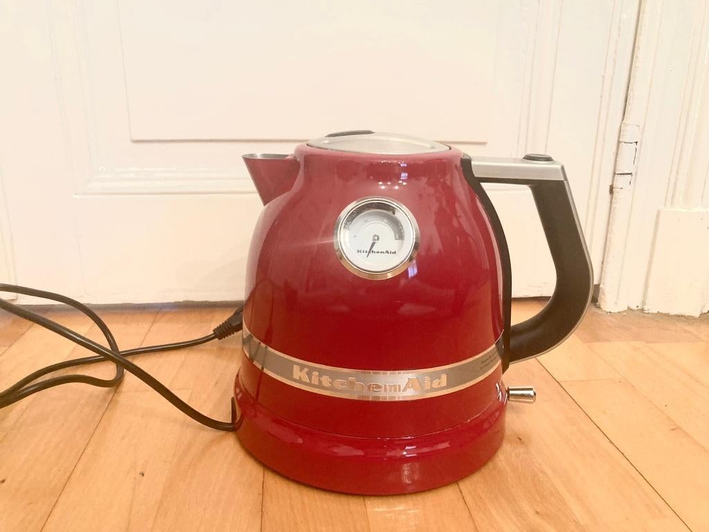 Bouilloire KitchenAid Artisan rouge - température réglable, Elektronische apparatuur, Waterkokers, Ophalen, Zo goed als nieuw