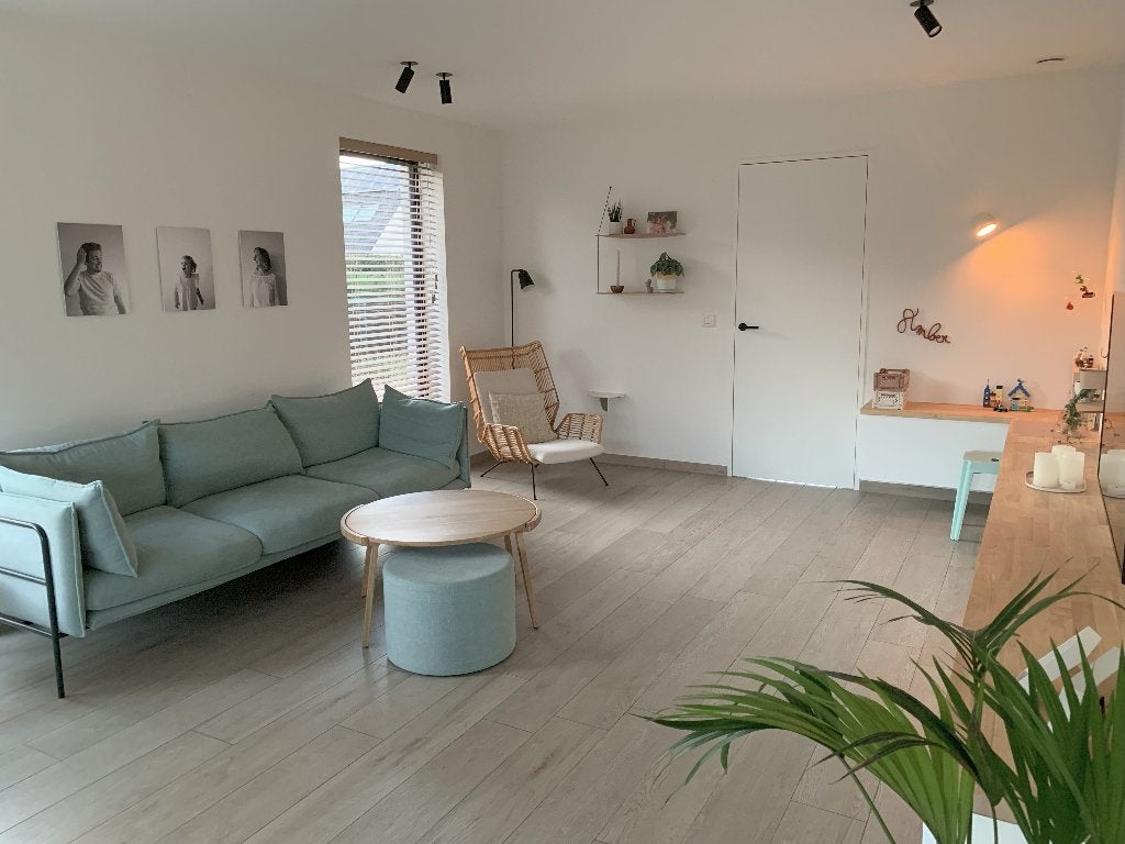 Design zetel van het merk Bolia (3-zit), inclusief poef, Huis en Inrichting, Zetels | Zetels, Ophalen, Gebruikt, Driepersoons