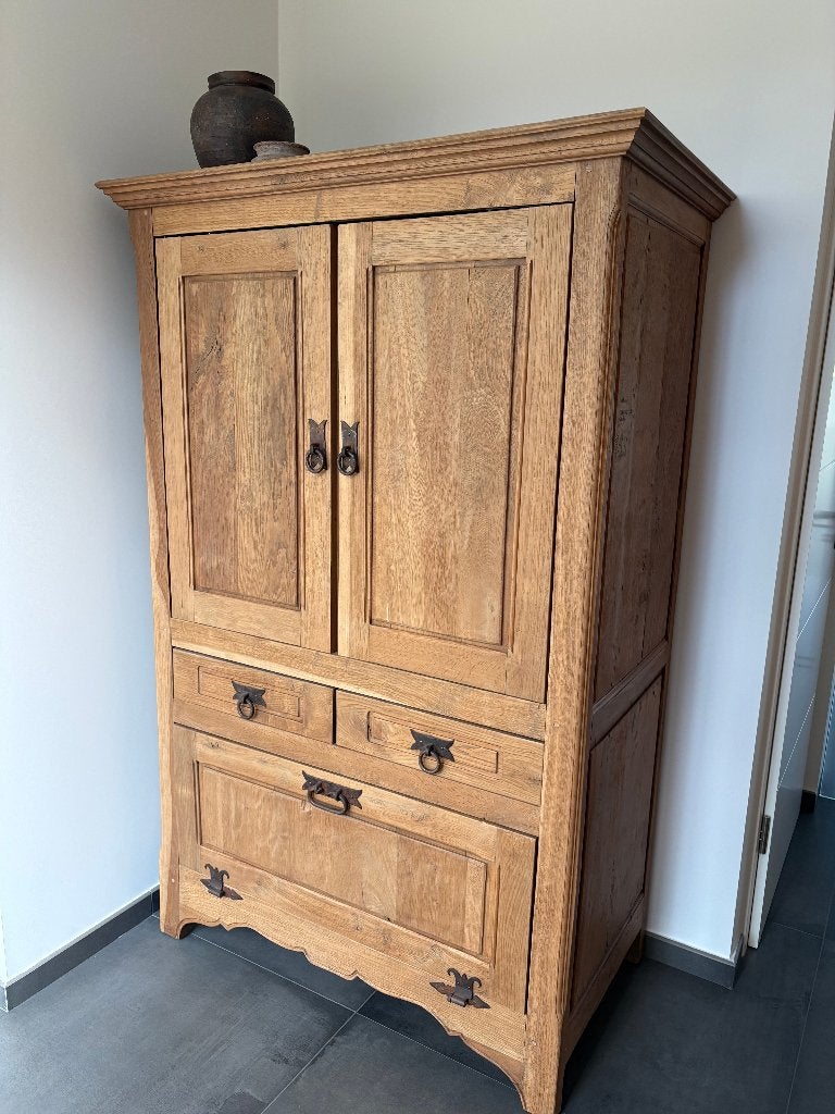 Armoire en chêne massif, Maison & Meubles, Comme neuf, 100 à 150 cm, Chêne, 50 à 75 cm