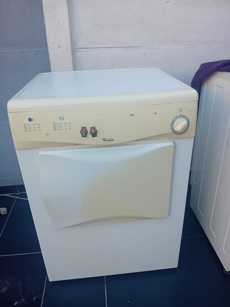 Droogkast whirpool, 4 tot 6 kg, Ophalen, Gebruikt