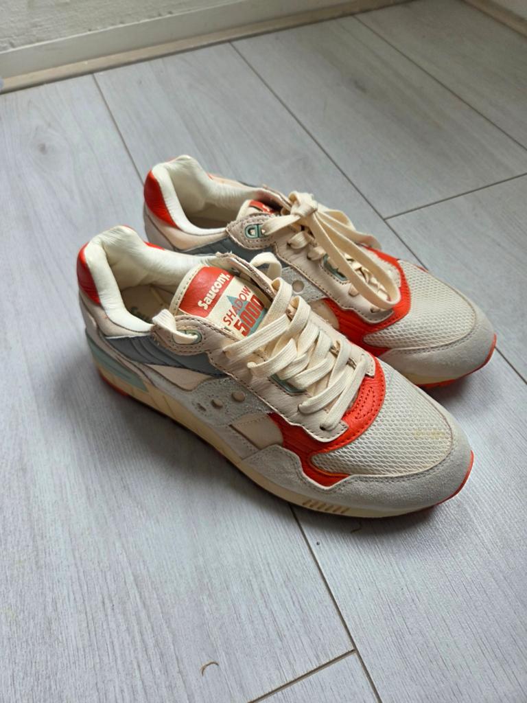 NIEUW: Saucony vintagelook zomer sneaker maat 40.5, Kleding | Heren, Schoenen, Verzenden, Wit, Nieuw, Sneakers