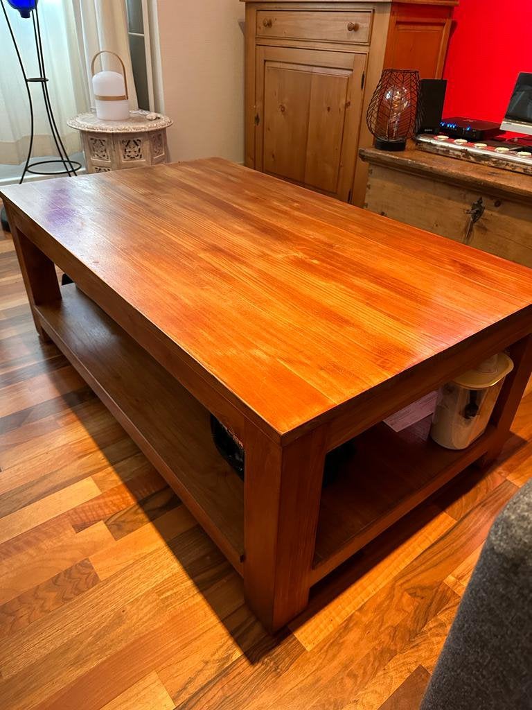 Table teck, Maison & Meubles, Tables | Tables de salon, Enlèvement, Comme neuf, Teck