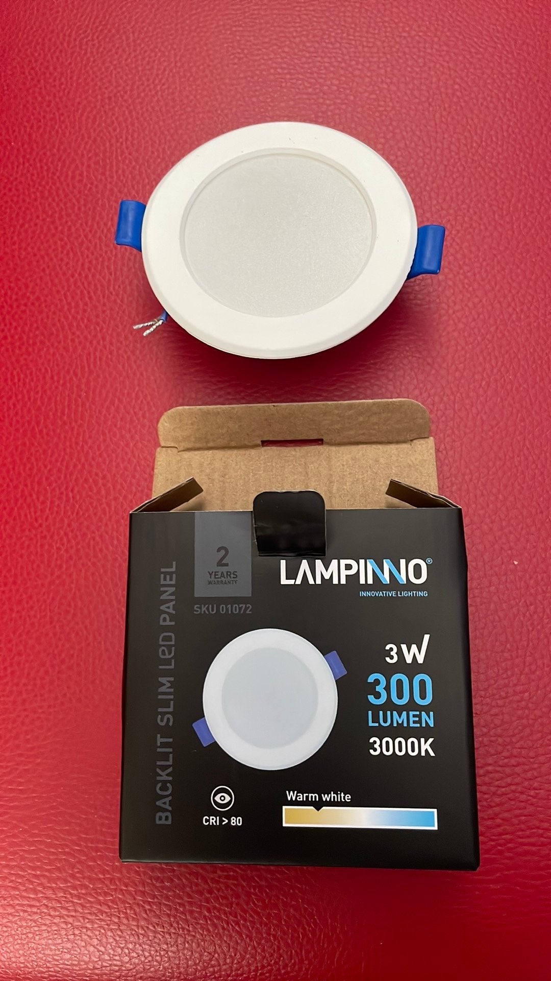 Lampinno 3w 300lumen 3000k  led spotjes, Enlèvement ou Envoi, Blanc, Comme neuf, Dimmable