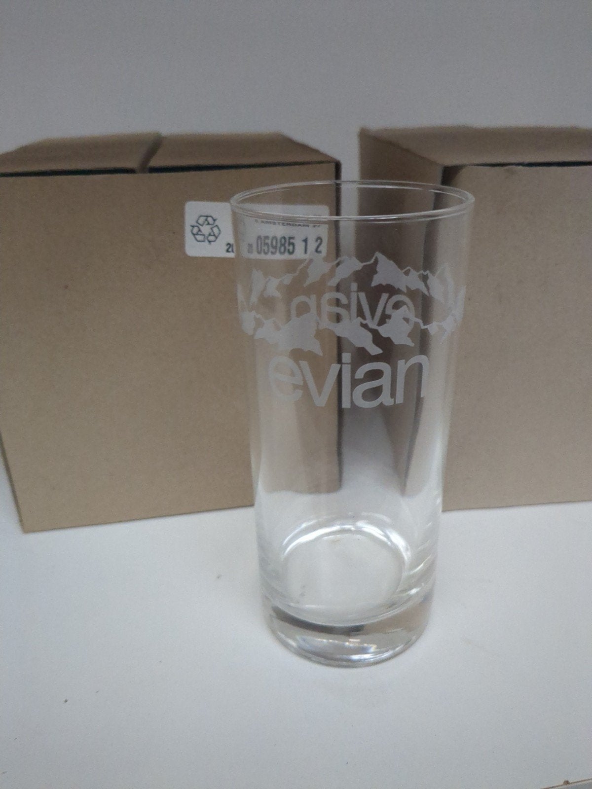 evian long drink glazen, Ophalen
