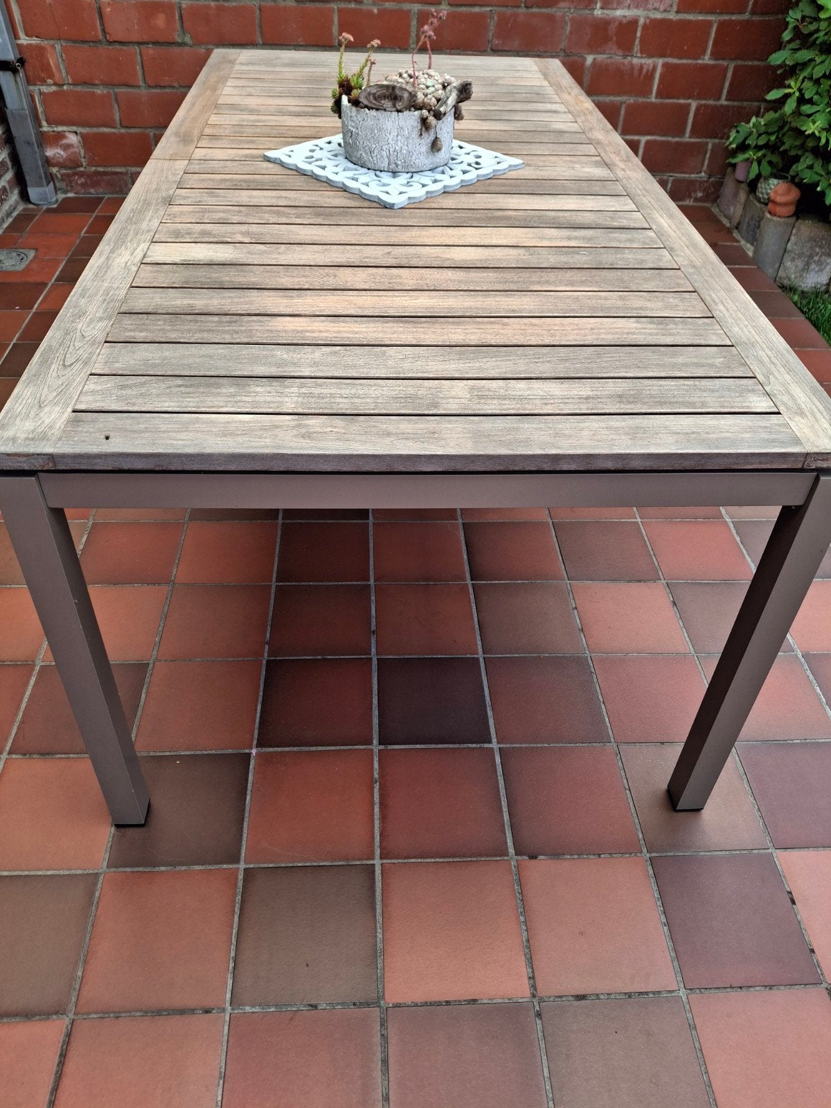 Uitschuifbare tuintafel, Ophalen, Aluminium