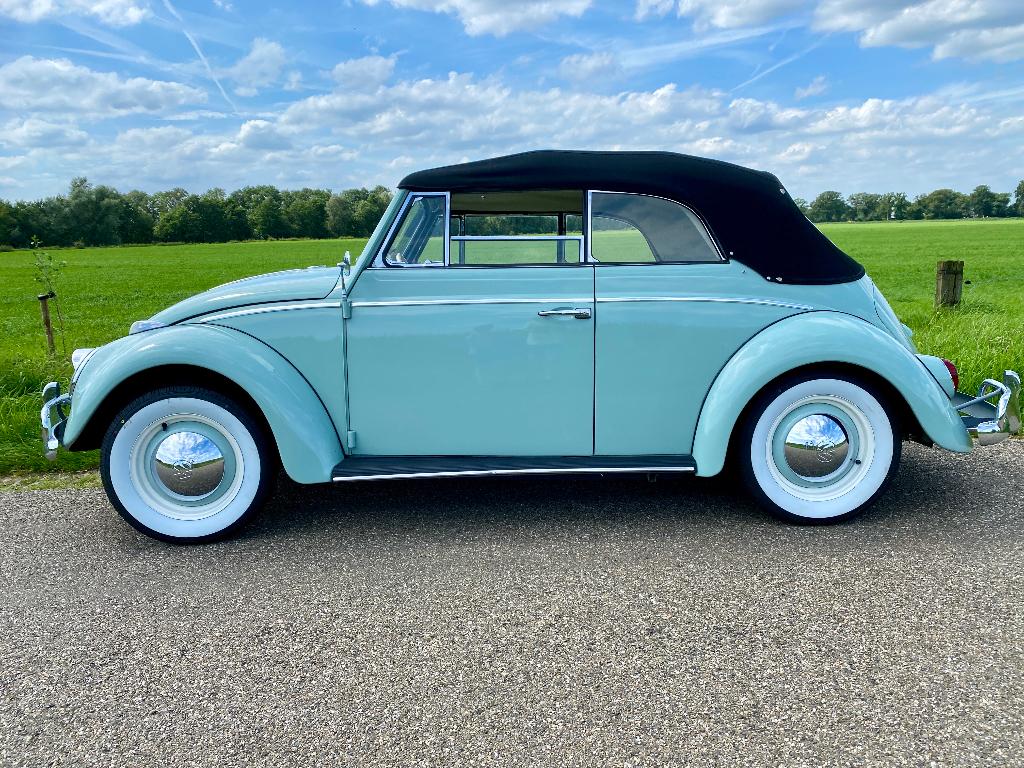 kever cabrio 1963 2 de eigenaar als nieuw kevermobiel, Auto's, Oldtimers, Cabriolet, Particulier, Blauw, Te koop