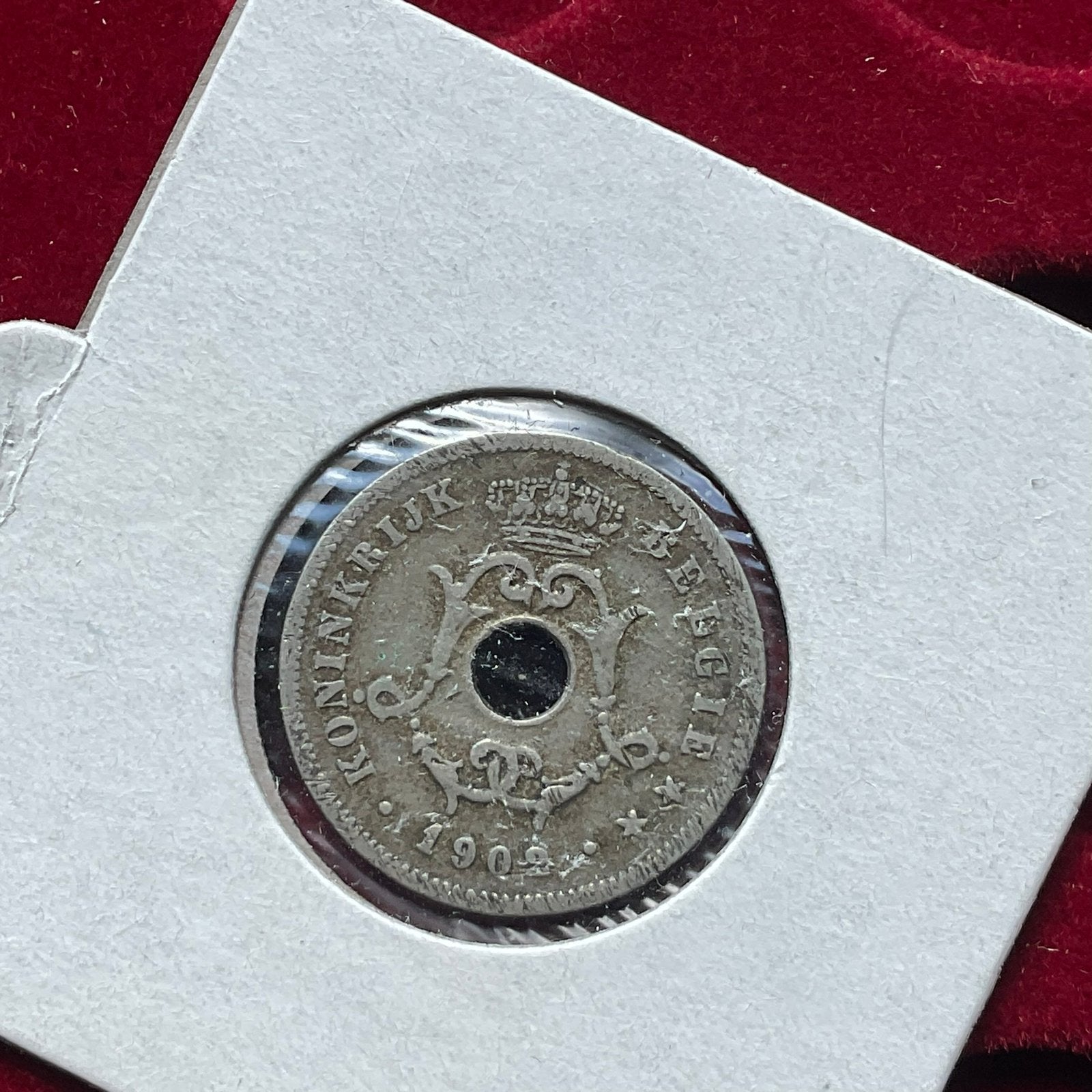Belgique - Belle pièce Art Nouveau 10 C NL - 1902, Envoi, Autre, Monnaie en vrac