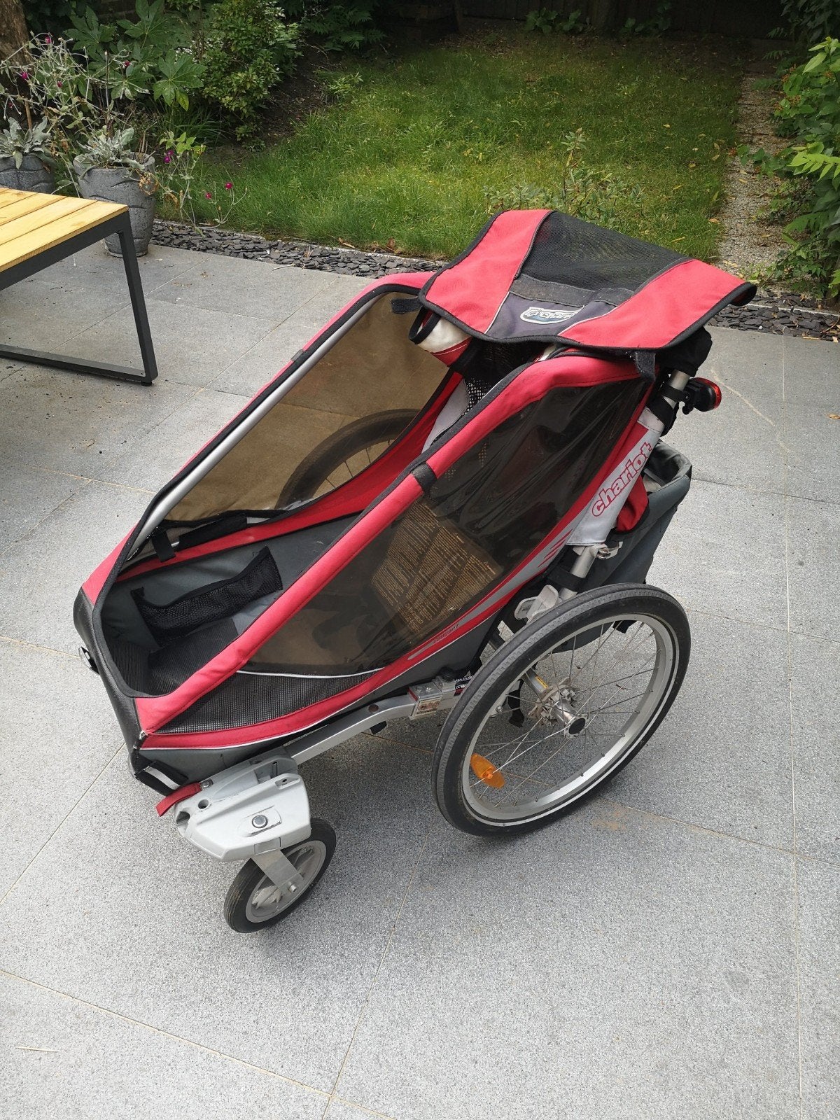 Fietskar Thule Chariot Cougar 1, Vélos & Vélomoteurs, Accessoires vélo | Remorques, Utilisé, Vélo suiveur, 40 à 60 kg, Suspension