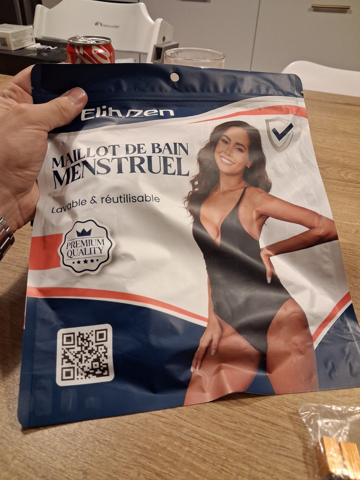 Elihzen Menstruatie Badpak - Wasbaar & Herbruikbaar, Kleding | Dames, ANDERE, Verzenden, Zwart, Nieuw