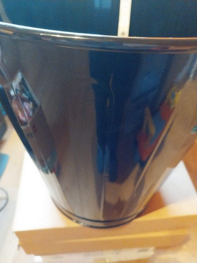 Poubelle de bureau noire, Neuf, 10 à 20 litres, Enlèvement, Métal