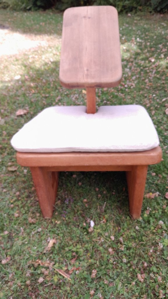 2 Sièges ergonomiques en bois avec coussins, Autres couleurs, Deux, Enlèvement, Utilisé