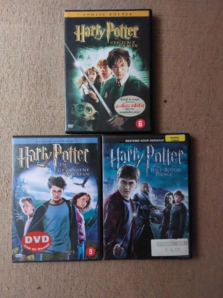 Dvd's Harry potter 3 stuks voor 10€, Enlèvement, Comme neuf