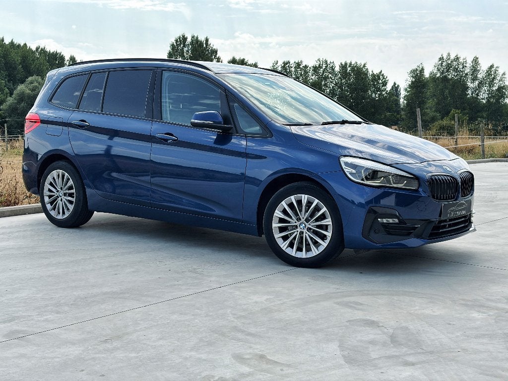 BMW 216i Gran Tourer - 2021 - 99.381km - Leder - Camera, Voorwielaandrijving, Dealer onderhouden, Blauw, Leder