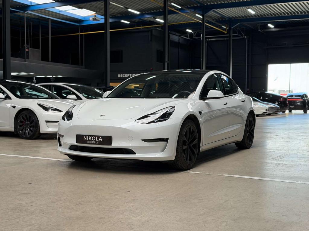 Tesla Model 3 LONG RANGE - ALL WHEEL DRIVE - AUTOPILOT, Auto's, Tesla, Automaat, 4 deurs, Gebruikt, Zwart