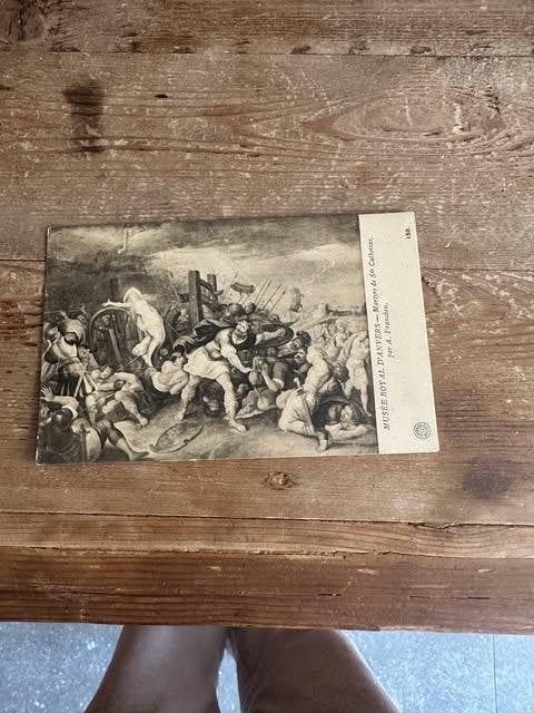carte postale musée d'Anvers Martyre de Ste Caherine, Enlèvement ou Envoi, Non affranchie, Anvers