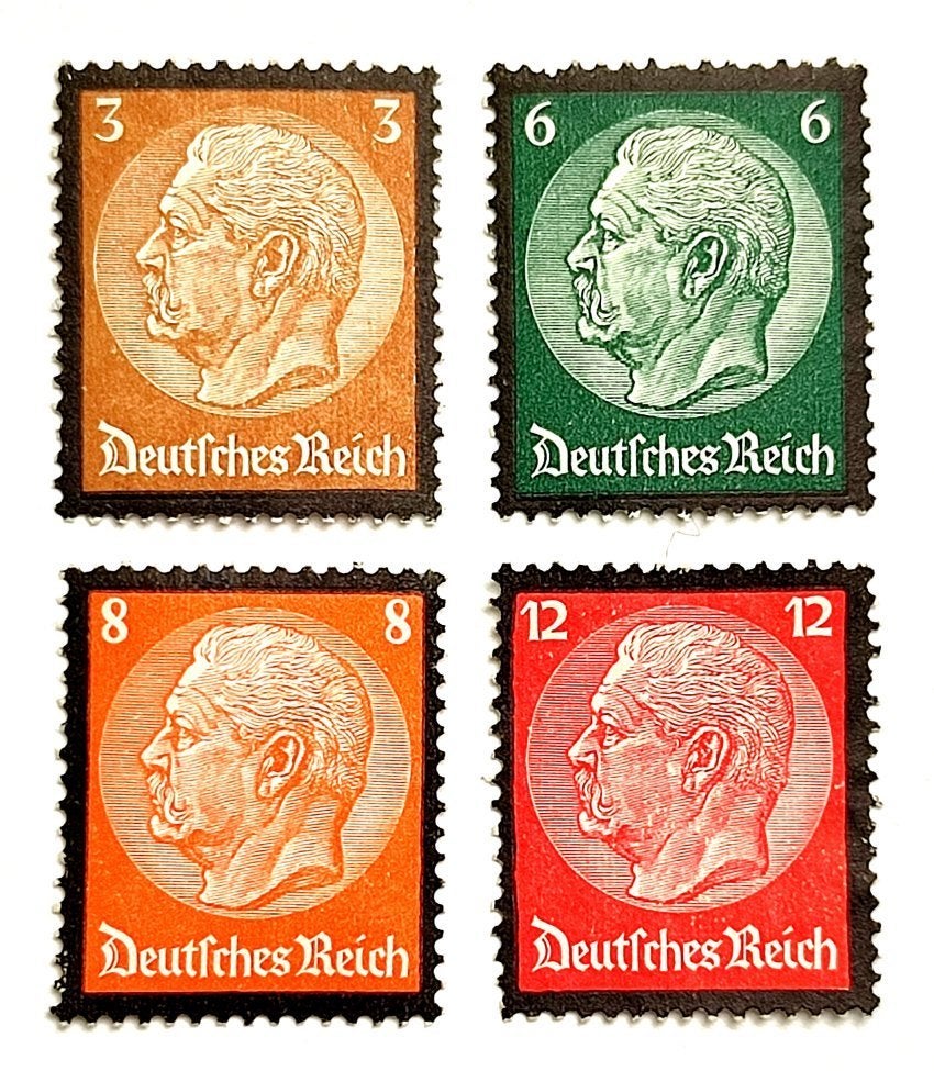 Dt.Reich: Tod von Paul von Hindenburg 1934 COMPLEET!, Ophalen of Verzenden, Overige periodes, Gestempeld