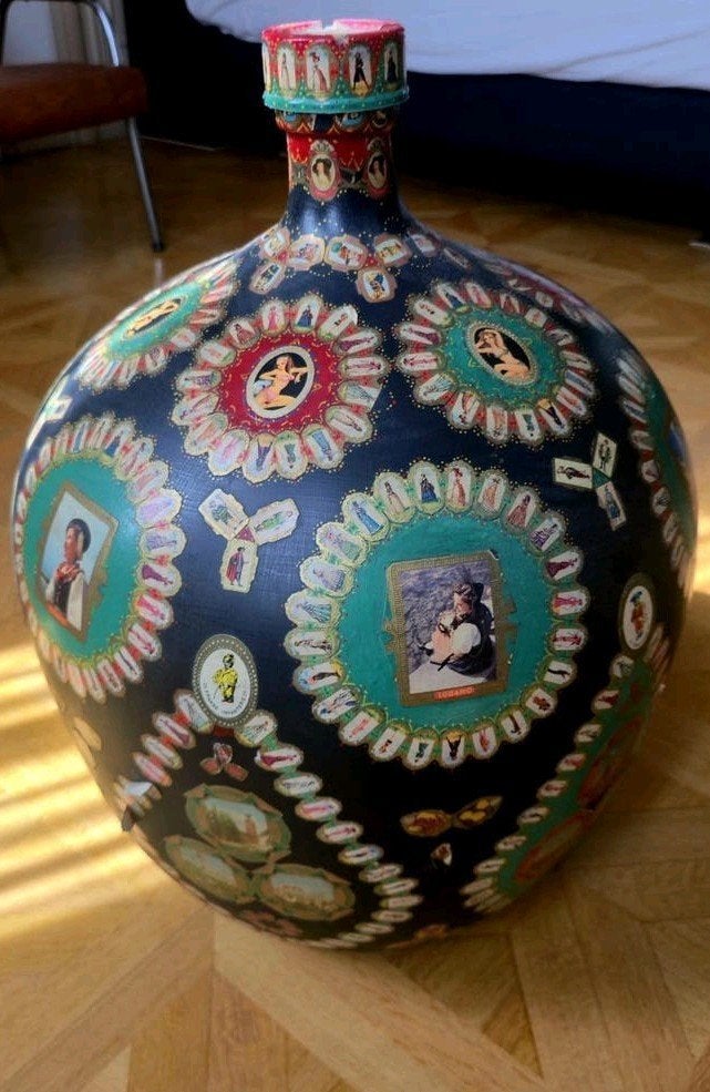 Grote vintage Dame Jeanne vaas, Ophalen