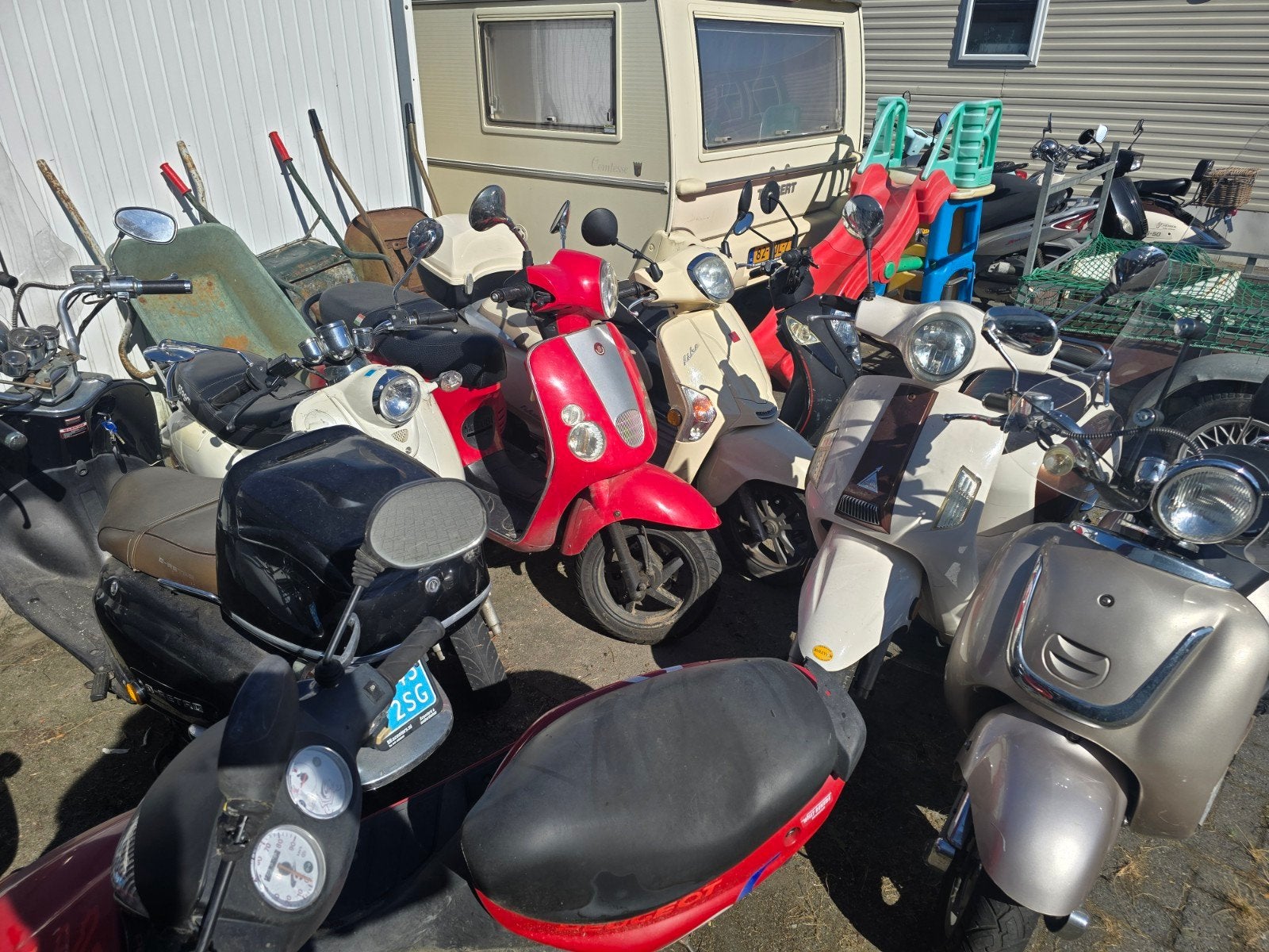 lot scooters voor export opmaak, Fietsen en Brommers, Ophalen