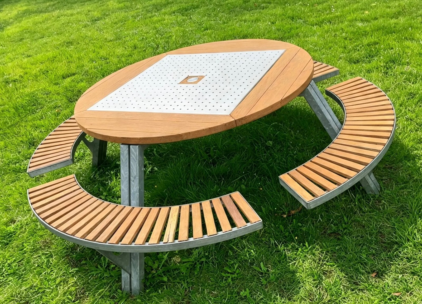 Extremis Gargantua, Tuin en Terras, Picknicktafels, Ophalen, Gebruikt, Rond, Hout