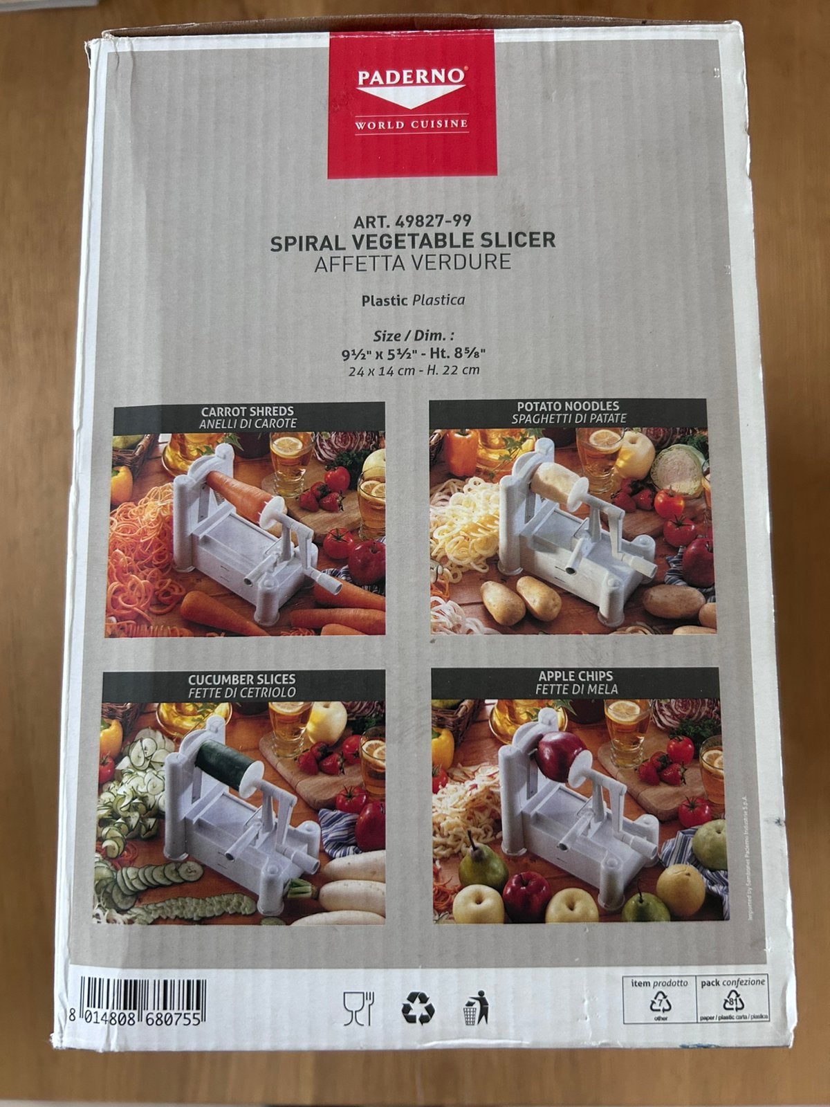 Coupe-légumes Paderno, Maison & Meubles, Enlèvement, Comme neuf