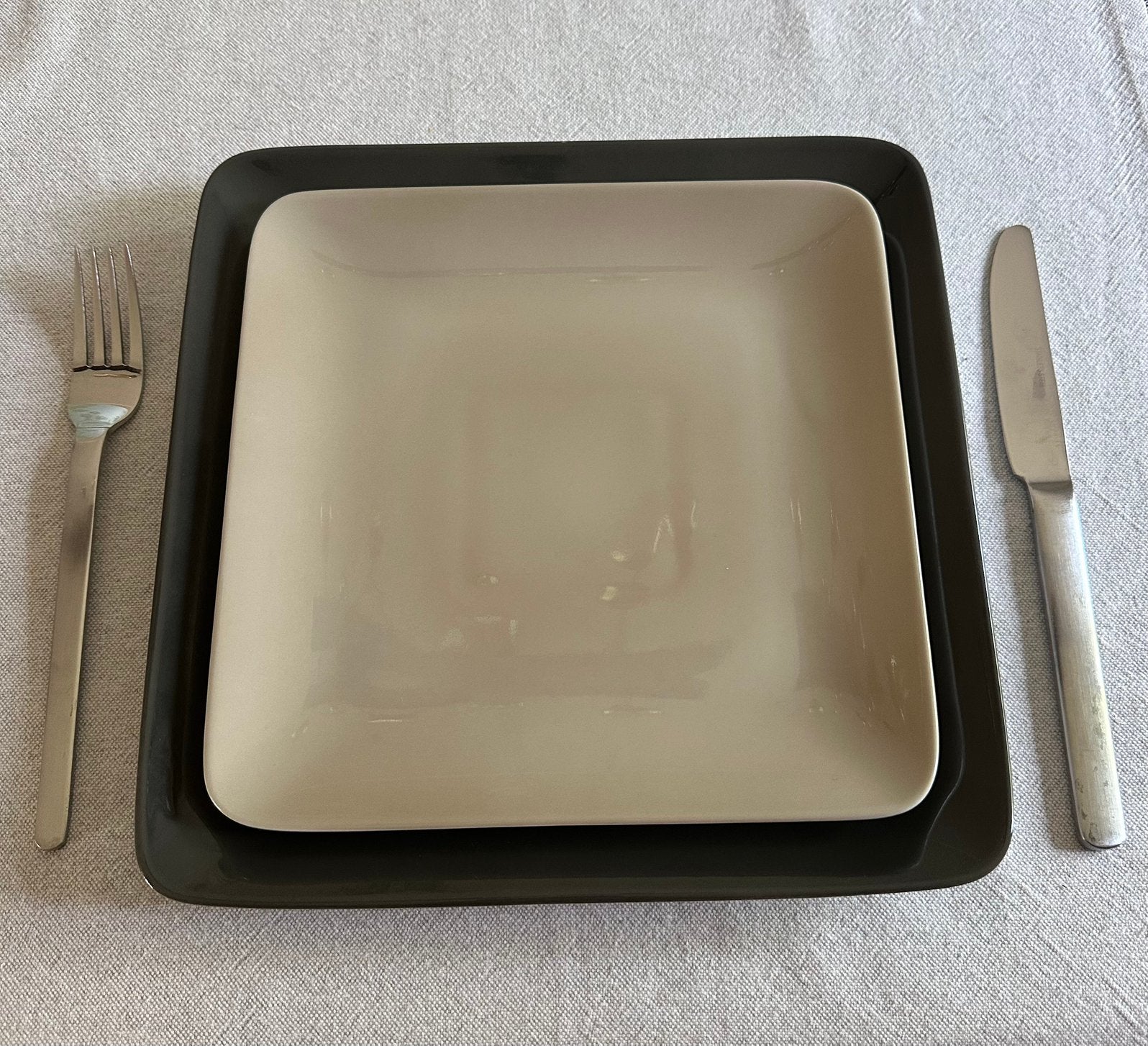Set van 24 borden, Huis en Inrichting, Keuken | Servies, Gebruikt, Compleet servies, Modern, Porselein, Guy Degrenne, Ophalen