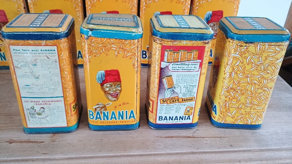 Ensemble boites BANANIA de 1949., Collections, Enlèvement
