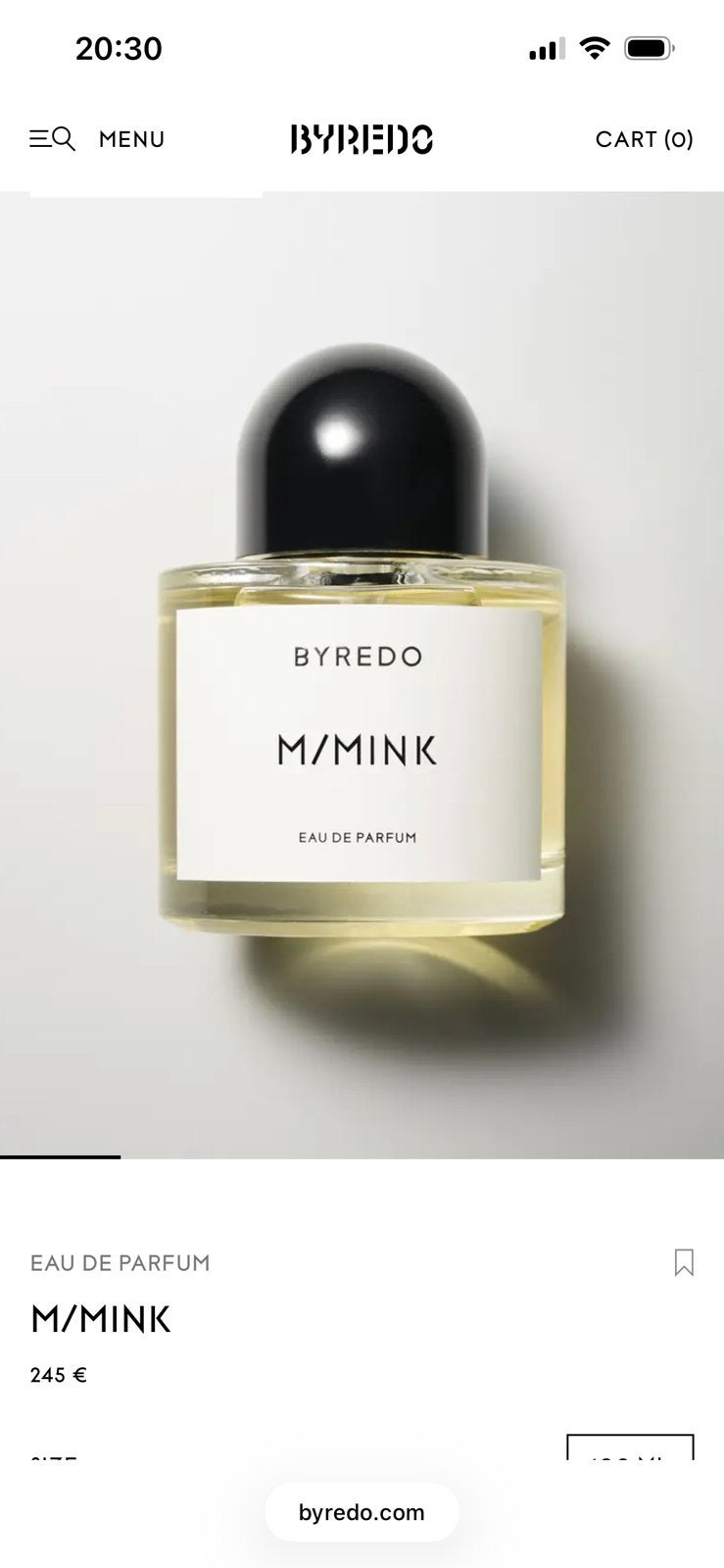 Parfum Byredo M/Mink 100ml neuf, Ophalen of Verzenden, Nieuw