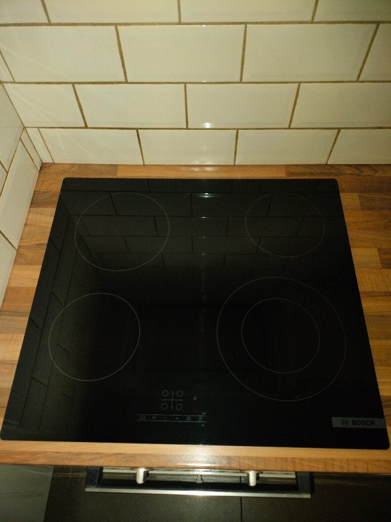 Inbouw keramische kookplaat, Ophalen, Gebruikt, Keramisch, 4 kookzones