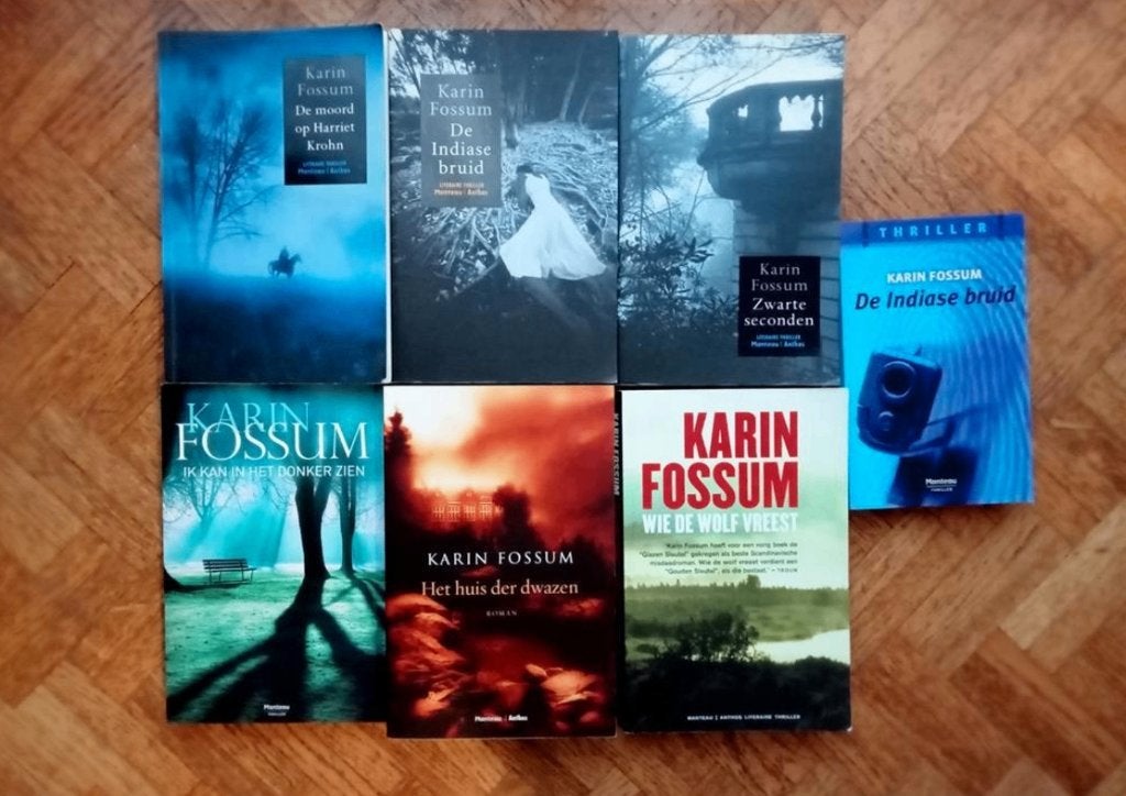 5 titels Karin Fossum, Ophalen of Verzenden, Gelezen