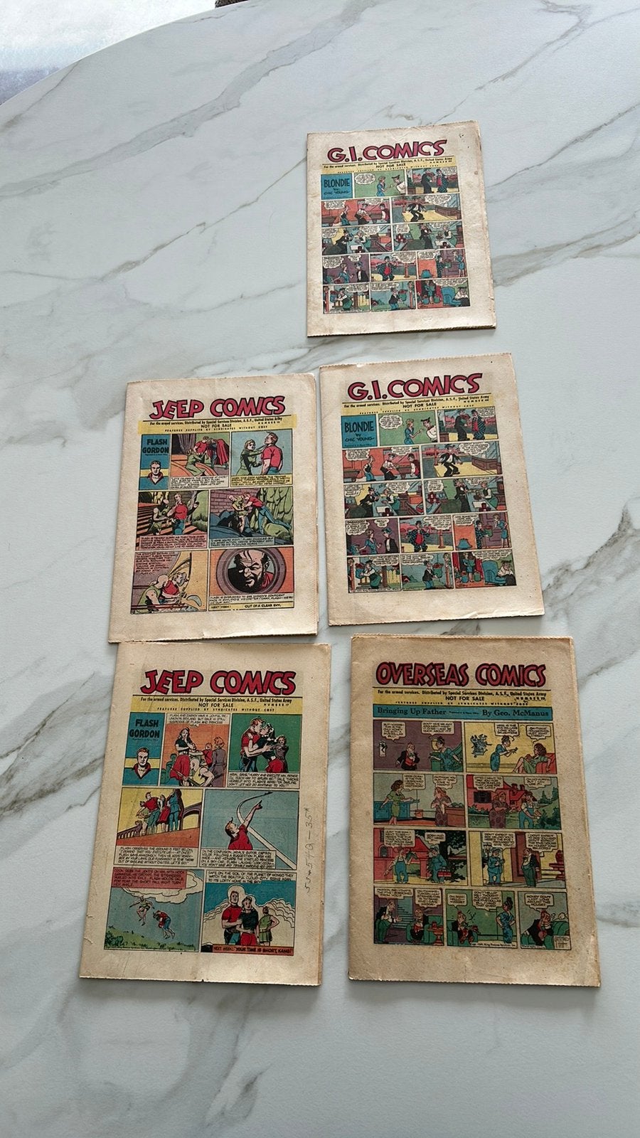 American comics for US Army 1944-1947, Ophalen of Verzenden