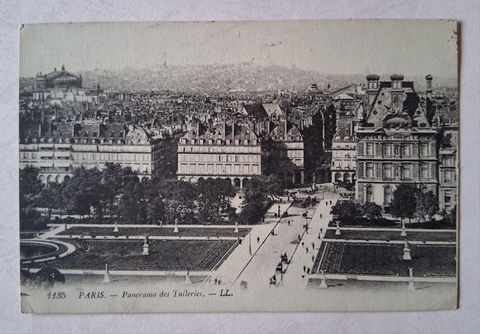 vintage Postkaart Panorama Parijs, Collections, Cartes postales | Étranger, Enlèvement ou Envoi