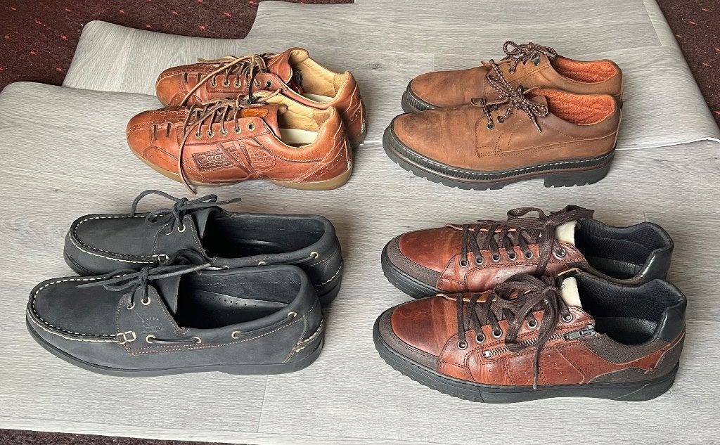 Lot de chaussures hommes (4 paires)., Envoi, Porté, GAASTRA & M YTH mocassin, Chaussures de marche