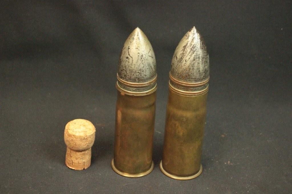 WO1 Franse 37 mm patroon Pompom LEEG, Verzamelen, Ophalen of Verzenden