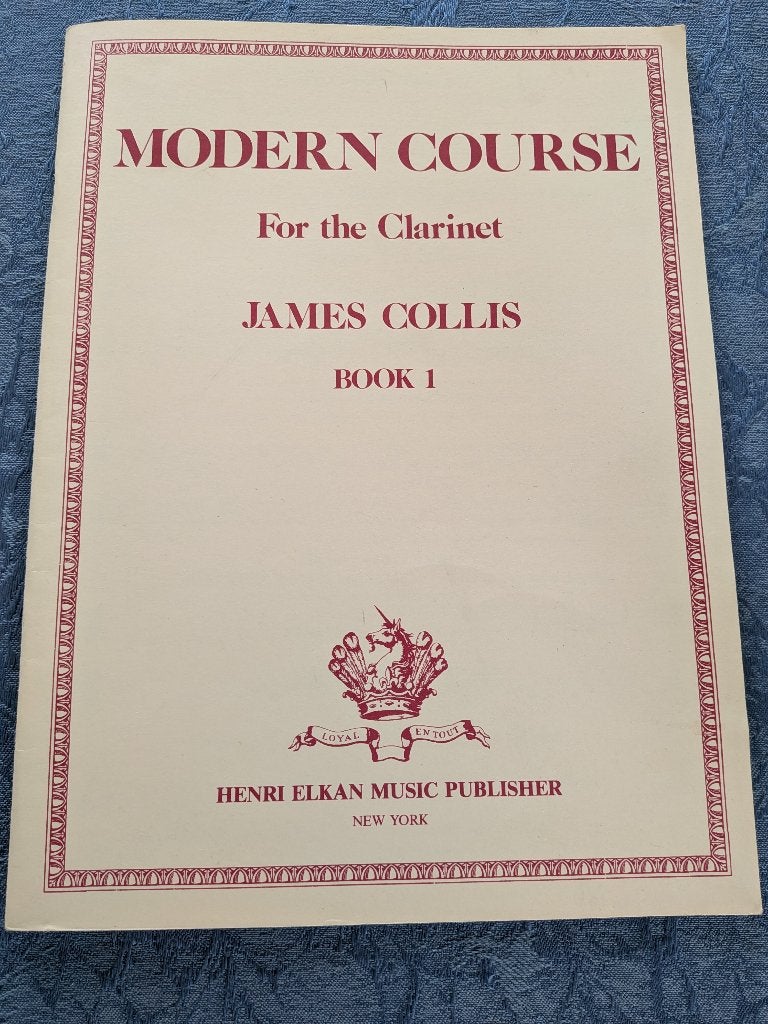 Modern Course For the clarinet van James Collis Book 1, Ophalen of Verzenden, Zo goed als nieuw