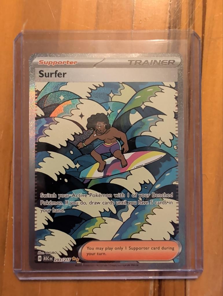 Pokémon surfer ascended heroes, Ophalen of Verzenden, Nieuw, Losse kaart, Foil