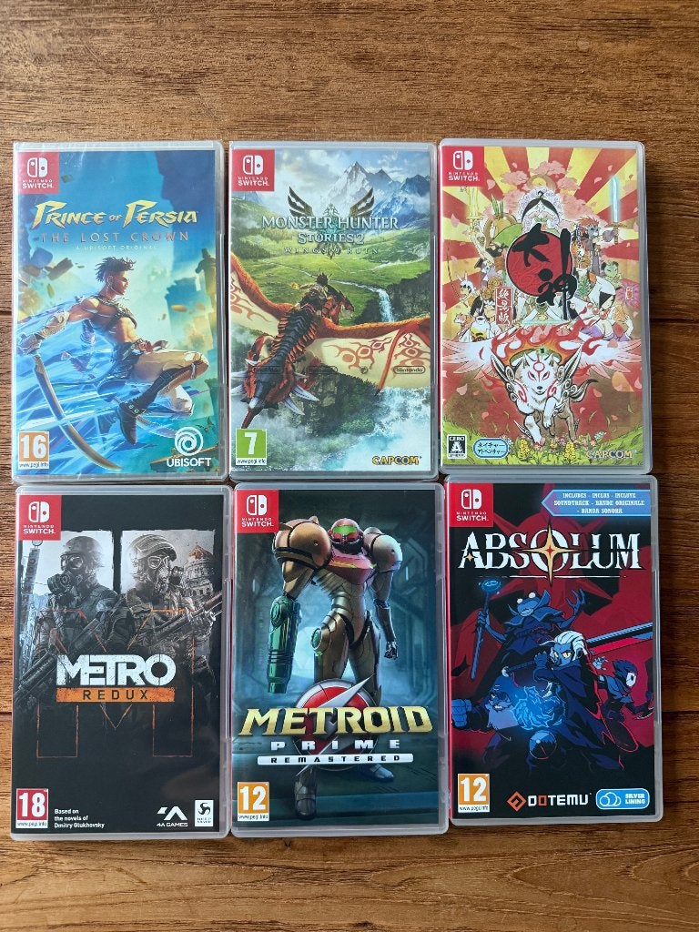 6 jeux Nintendo Switch 1 ou 2, Consoles de jeu & Jeux vidéo, Enlèvement ou Envoi, Comme neuf
