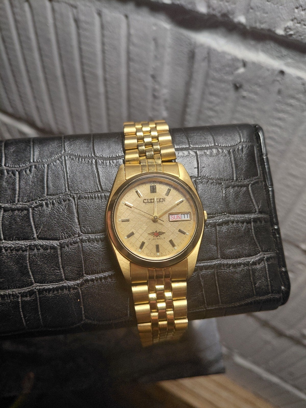 horloge, Enlèvement, Utilisé, Montre-bracelet, Citizen
