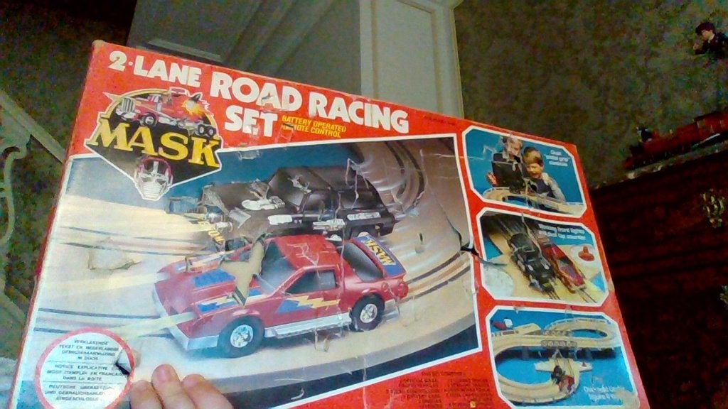 2-lane road racing set M.A.S.K. complet 1985, Enlèvement