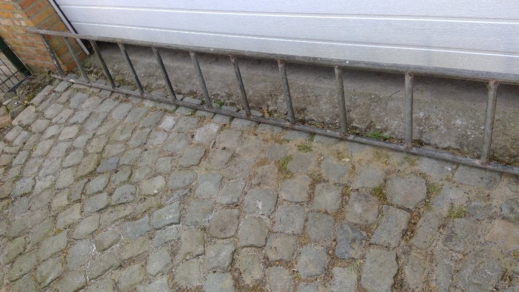 metalen ladder, Ophalen, Gebruikt, Ladder