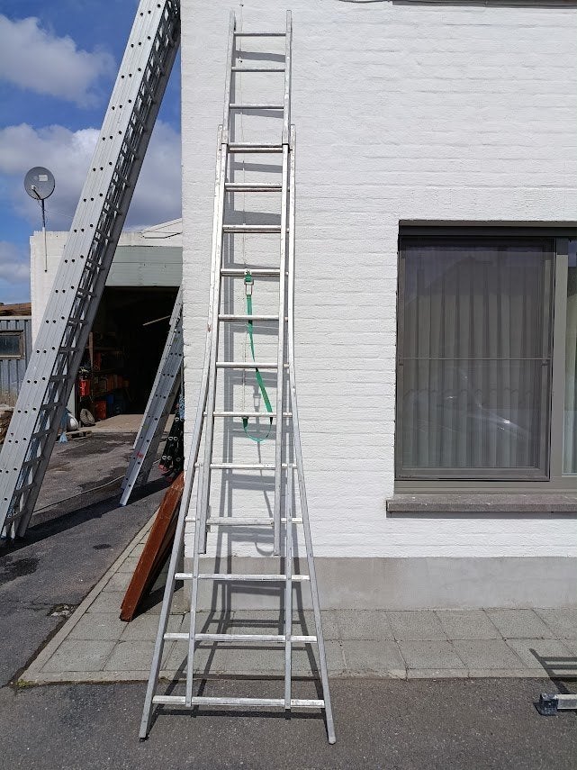 Ladder 2 delen - 5 m, Enlèvement, Utilisé, Échelle, 4 mètres ou plus