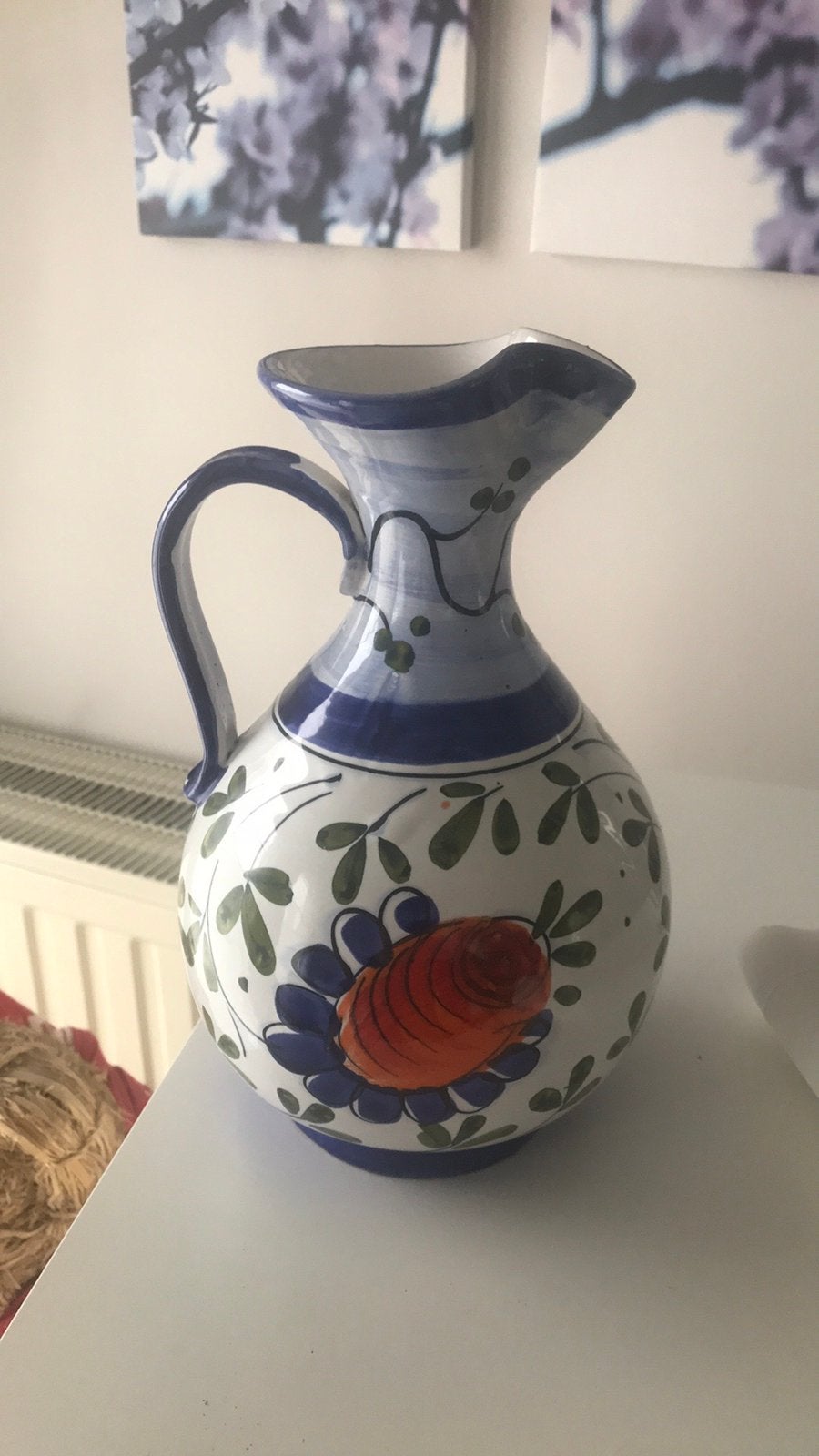 Kruik siervaas 25cm, Ophalen of Verzenden